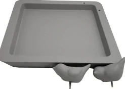 Dehner Natura Premium Vogeltränken|Gartenzwerge & Gartenfiguren - Vogeltränke Belém, ca. B30/H9/T30 cm Dunkelgrau