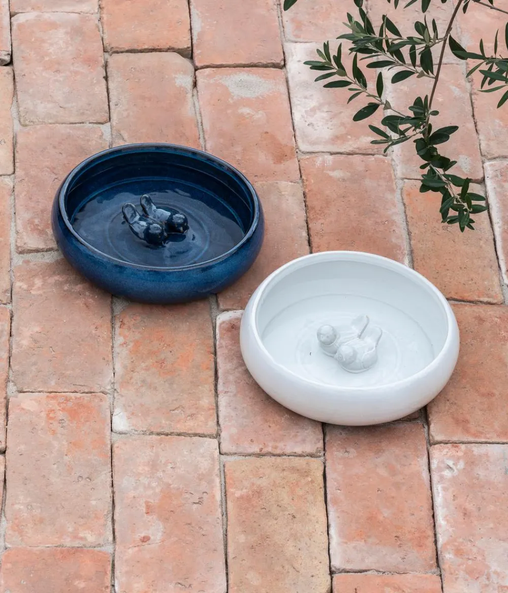 Dehner Natura Premium Vogeltränke Aguai, ca. Ø29/H7,5 cm Weiß Outlet