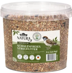 Dehner Natura Premium Wildvogel Streufutter schalenfrei im Eimer, 5 l Outlet