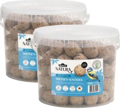 Dehner Natura Premium Meisenknödel - Wildvogelfutter Meisenknödel im Eimer, ohne Netz