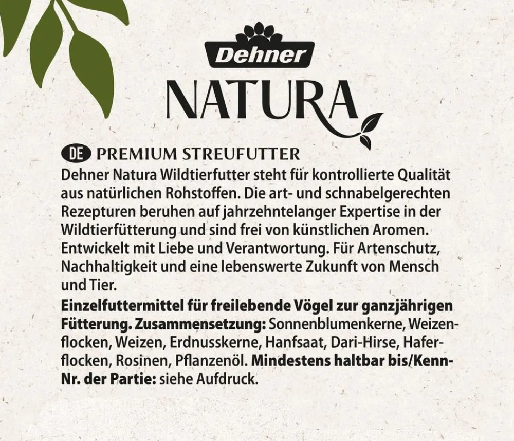 Dehner Natura Premium Wildvogel Streufutter Best