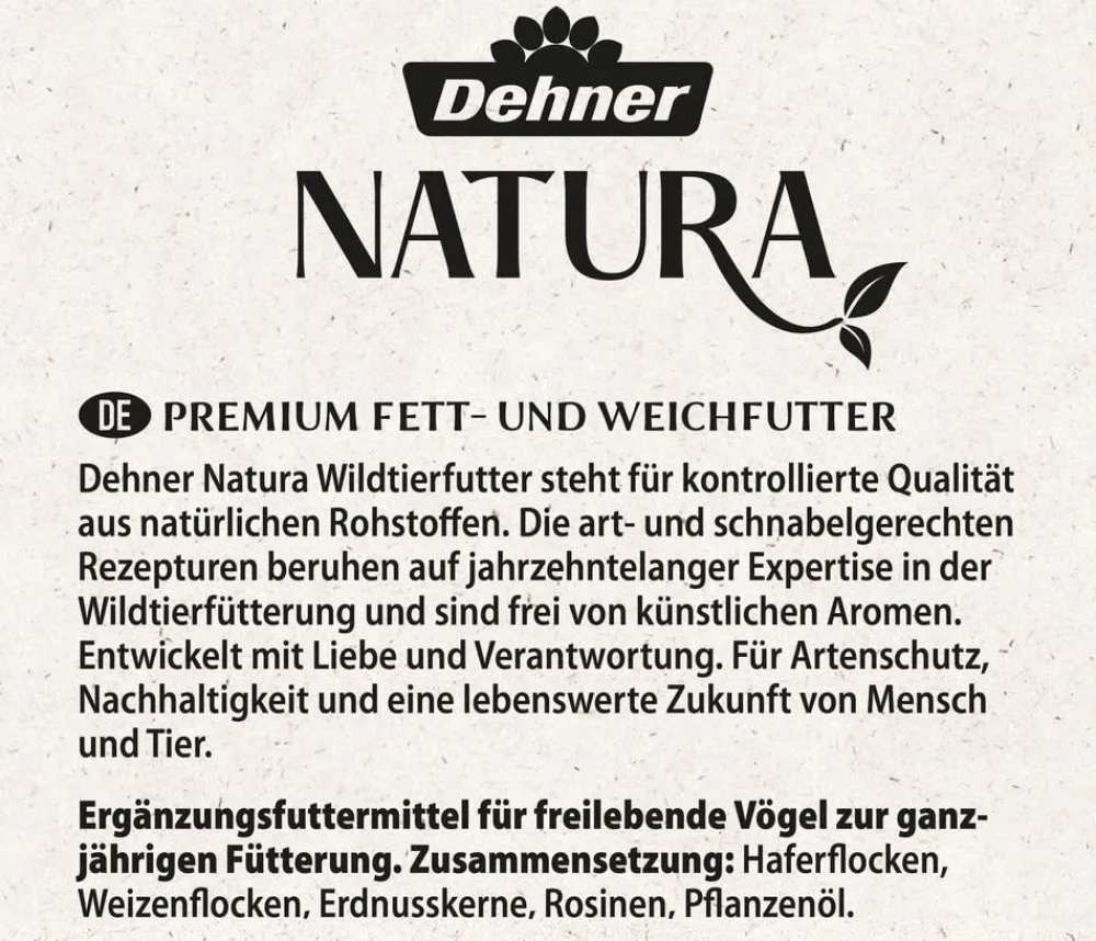 Dehner Natura Premium Wildvogel Fett- und Weichfutter Best