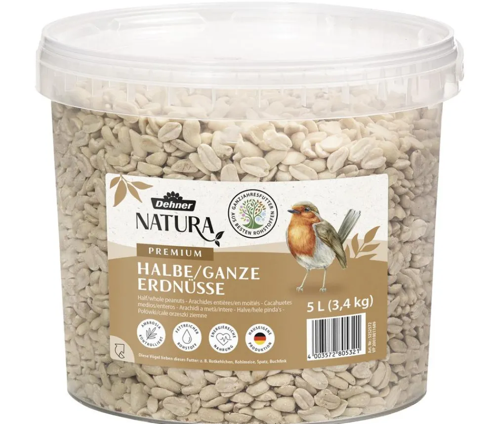 Dehner Natura Premium Wildvogelfutter & Snacks > Wildvogelfutter Gourmet-Snackstange mit gehackten Erdnüssen
