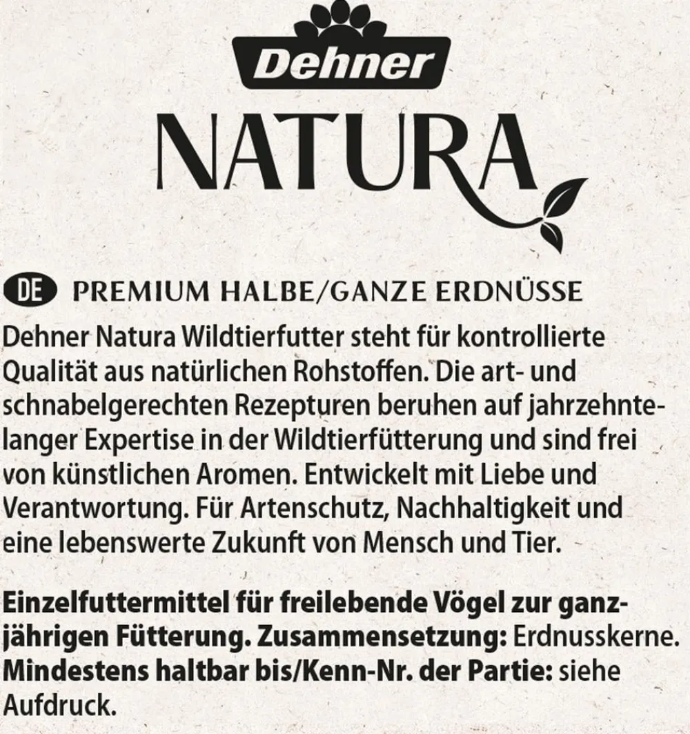 Dehner Natura Premium Wildvogelfutter & Snacks > Wildvogelfutter Gourmet-Snackstange mit gehackten Erdnüssen