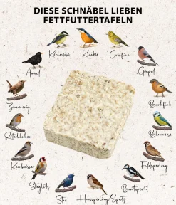 Dehner Natura Premium Wildvogel Futtertafel mit Erdnüssen, 12x300 g New