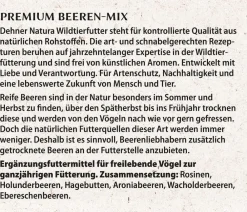Dehner Natura Premium Wildvogelfutter & Snacks - Wildvogelfutter Gehackte Erdnüsse