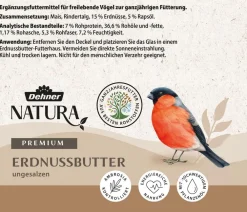 Dehner Natura Premium Wildvogelfutter & Snacks - Wildvogelfutter Geschälte Sonnenblumenkerne