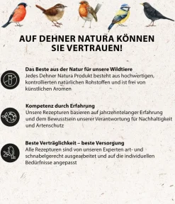 Dehner Natura Premium Wildvogelfutter & Snacks - Wildvogelfutter Geschälte Sonnenblumenkerne