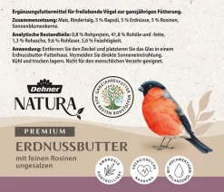 Dehner Natura Premium Wildvogelfutter & Snacks - Wildvogelfutter Geschälte Sonnenblumenkerne