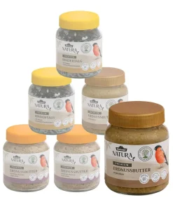 Dehner Natura Premium Wildvogelfutter Erdnussbutter im Glas, 3 x 2 Stk. Online