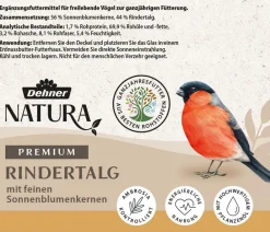 Dehner Natura Premium Wildvogelfutter Erdnussbutter im Glas, 3 x 2 Stk. Online