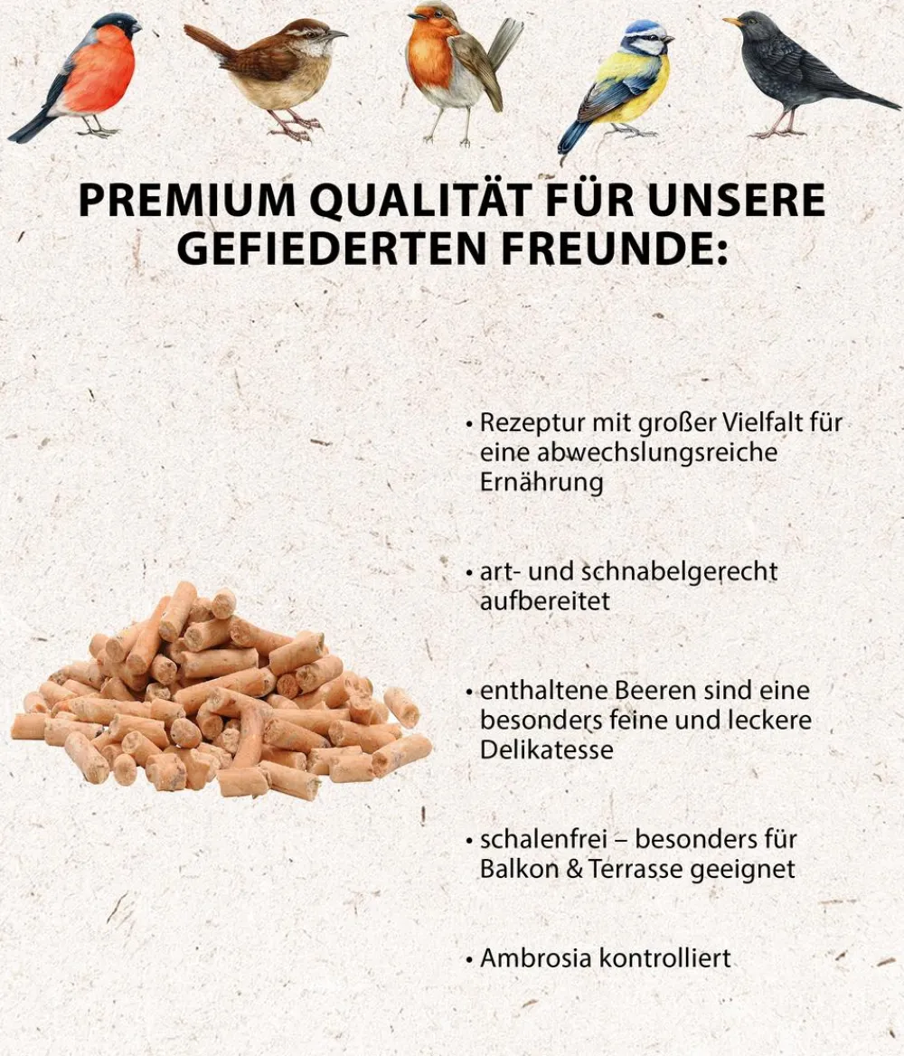 Dehner Natura Premium Wildvogelfutter Gourmet Sticks mit Beeren Best