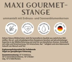 Dehner Natura Premium Wildvogelfutter & Snacks - Wildvogelfutter Erdnuss-Aufstrich, 2 kg