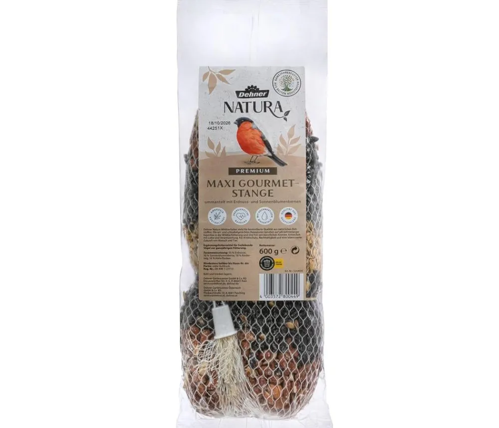 Dehner Natura Premium Wildvogelfutter Maxi Futter-Stange, 600 g Outlet