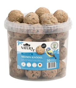 Dehner Natura Premium Wildvogelfutter Meisenknödel im Eimer, ohne Netz New