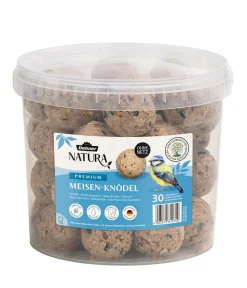 Dehner Natura Premium Wildvogelfutter Meisenknödel im Eimer, ohne Netz New