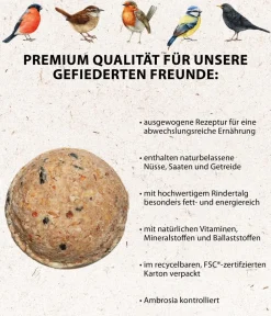 Dehner Natura Premium Wildvogelfutter Meisenknödel im Karton, mit Netz Hot
