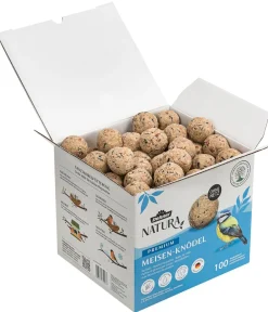 Dehner Natura Premium Meisenknödel - Wildvogelfutter Meisenknödel im Karton, ohne Netz