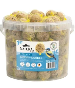 Dehner Natura Premium Meisenknödel - Wildvogelfutter Meisenknödel im Eimer, mit Netz
