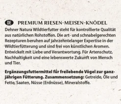 Dehner Natura Premium Meisenknödel - Wildvogelfutter Riesen-Meisenknödel, mit Netz