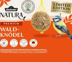 Dehner Natura Premium Meisenknödel - Wildvogelfutter Wald-Meisenknödel im Eimer, mit Netz, 30 Stk.