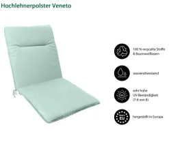 Dehner Sitzauflagen > Niederlehnerauflage Veneto, ca. B48/H4/T97 cm