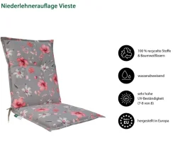Dehner Niederlehnerauflage Vieste, ca. B50/H6/T100 cm Hot