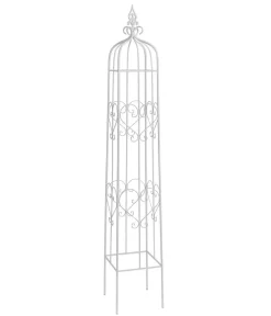 Dehner Obelisk Birmingham, ca. B30/H180/T30 cm Weiß Sale