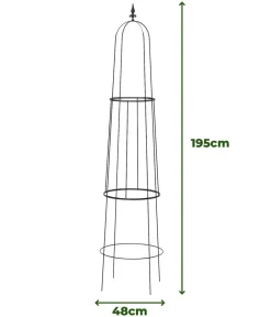 Dehner Rankgitter & Obelisken - Obelisk Piazza Schwarz