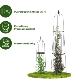 Dehner Rankgitter & Obelisken - Obelisk Piazza Schwarz