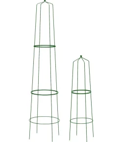 Dehner Rankgitter & Obelisken - Obelisk-Sekt Nova, 2-teilig Grün