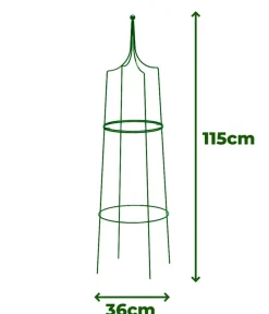 Dehner Obelisk-Set Hilarius, 2-teilig Grün New