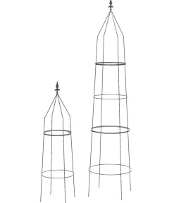 Dehner Rankgitter & Obelisken > Obelisk-Set Ilaria, 2-teilig