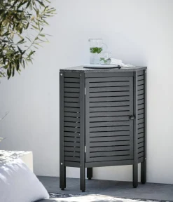 Dehner Outdoor-Küche Eckregal Southampton, ca. B50/H90/T50 cm Anthrazit Best