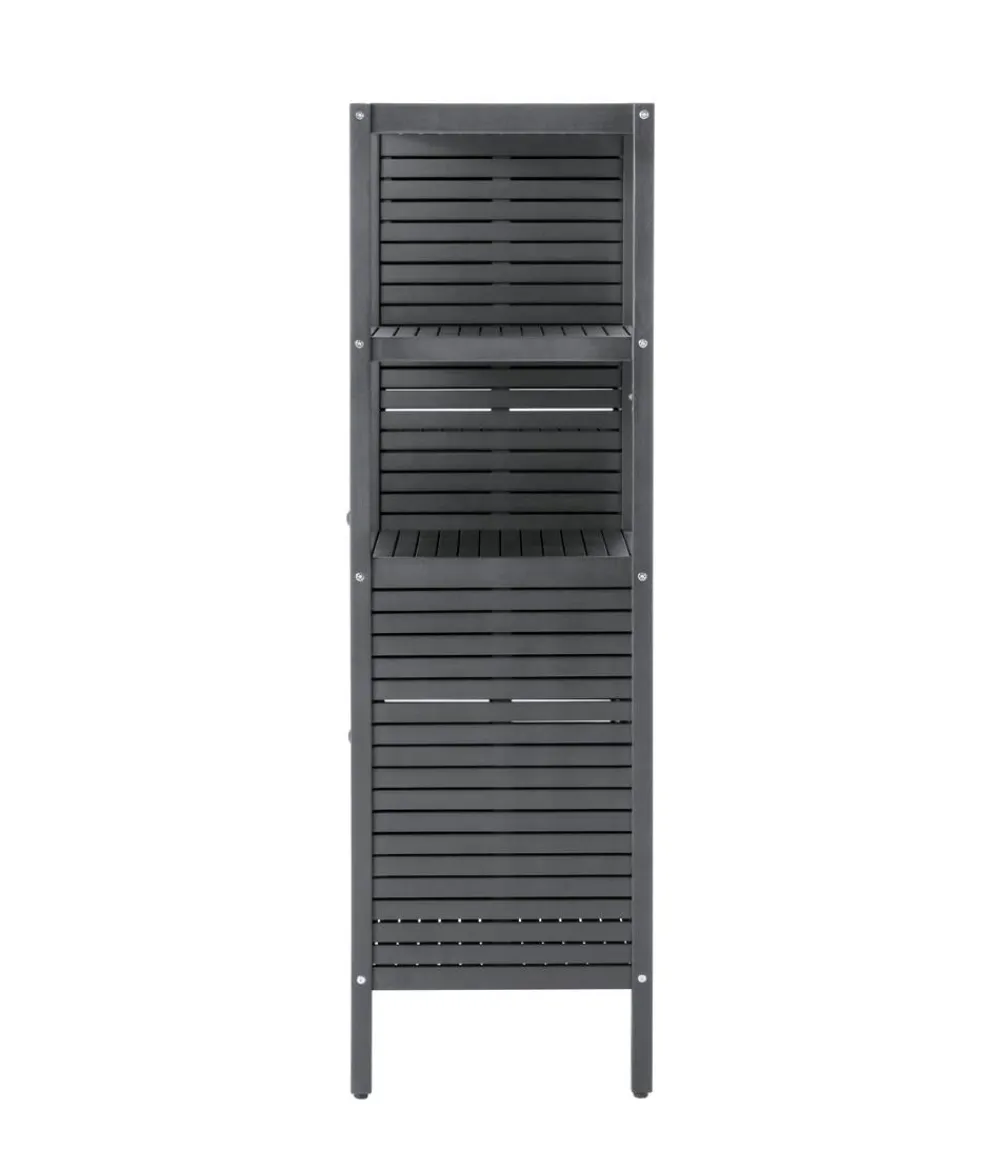 Dehner Gartenschränke & -Regale - Outdoor-Küche Hochschrank Southampton, ca. B100/H165/T50 cm Anthrazit