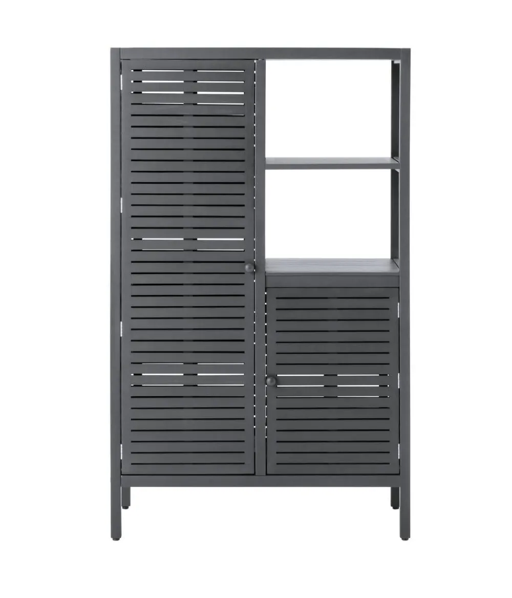 Dehner Gartenschränke & -Regale - Outdoor-Küche Hochschrank Southampton, ca. B100/H165/T50 cm Anthrazit
