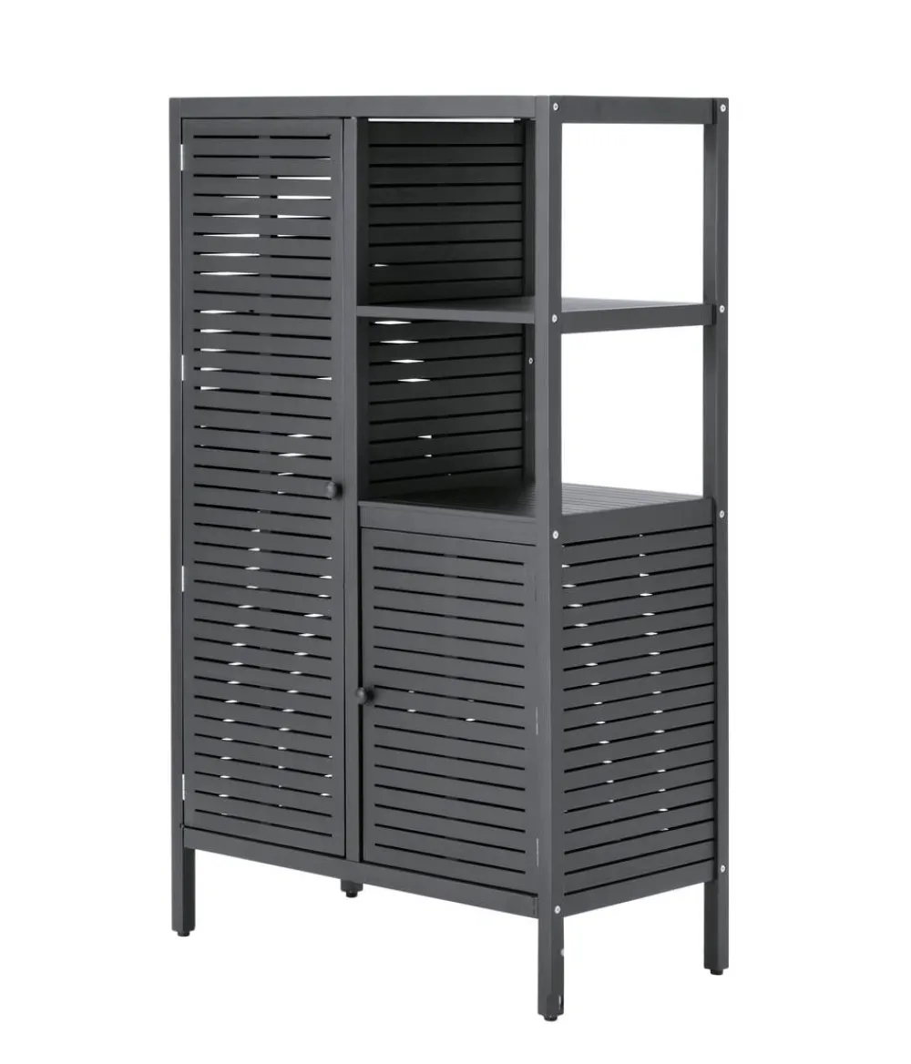Dehner Gartenschränke & -Regale - Outdoor-Küche Hochschrank Southampton, ca. B100/H165/T50 cm Anthrazit