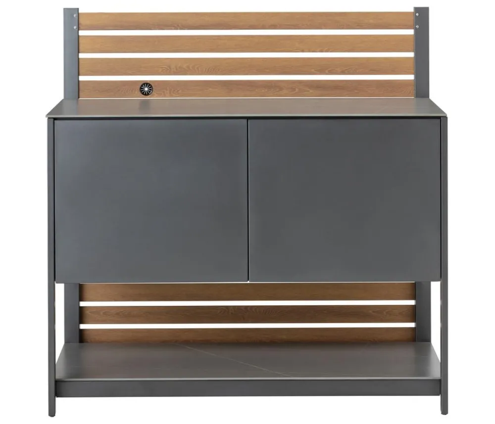 Dehner Outdoor-Küche Schrank Loop, ca. B110/H122/T60 cm Grau Outlet