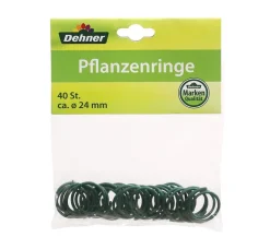 Dehner Rankhilfen Bindematerial - Pflanzenringe, 40 Stk. Grün