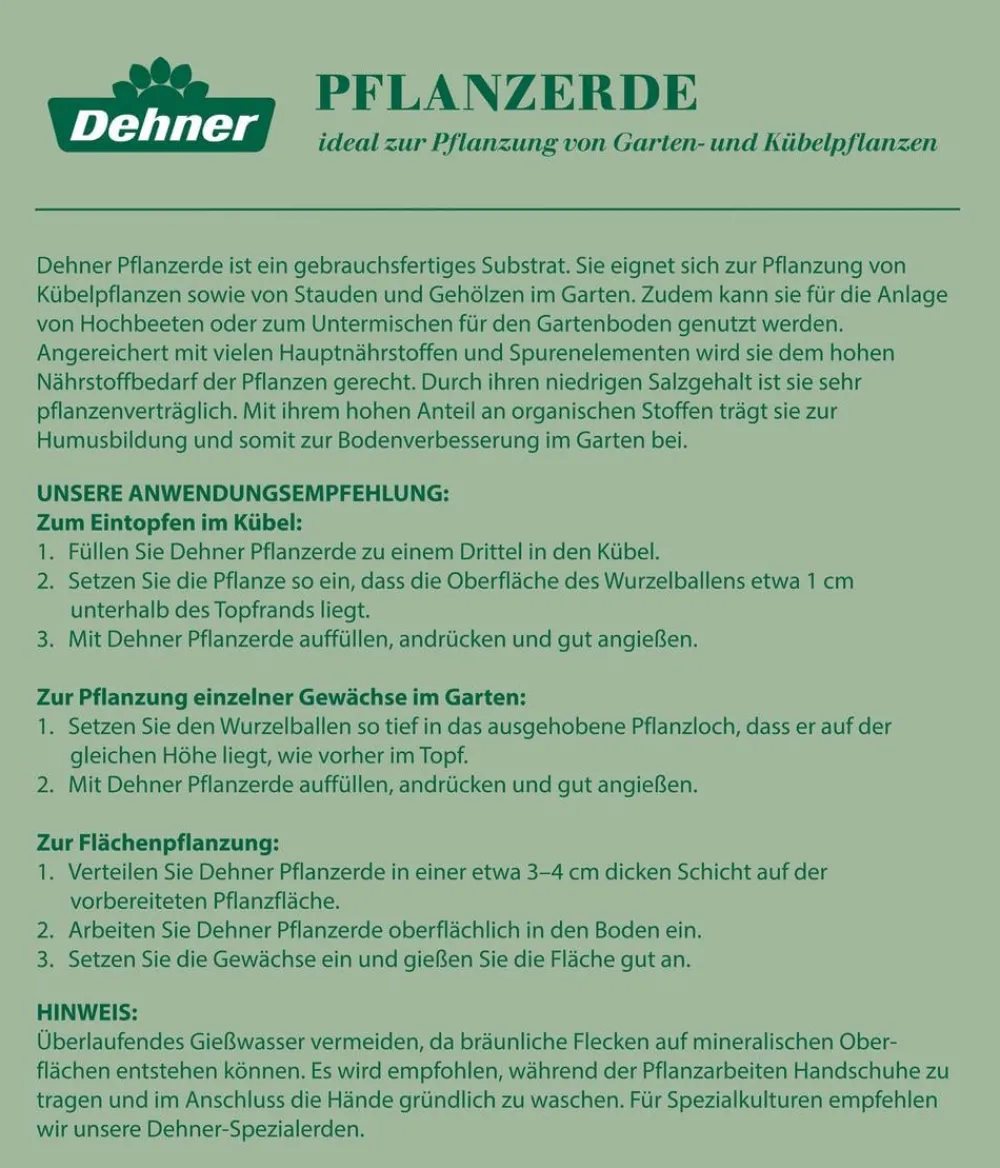 Dehner Pflanzerde Online