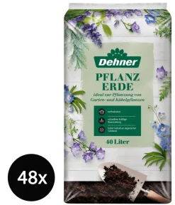 Dehner Blumenerde - Pflanzerde, 48 x 40 Liter