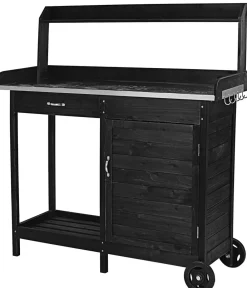 Dehner Pflanztische - Pflanztisch Hamilton, ca. B112/H125/T46 cm Grau