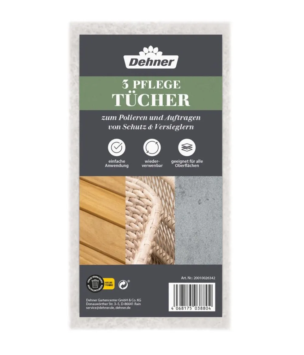 Dehner Gartenmöbelpflege > Pflegetücher für Möbel, 3 Stk.