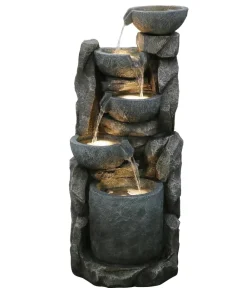 Dehner Gartenbrunnen > Polyethylen-Gartenbrunnen Gresta, solarfähig, ca. H97,5 cm