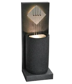 Dehner Gartenbrunnen > Polyethylen-Gartenbrunnen Tribola, solarfähig, ca. H86 cm