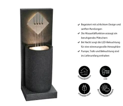 Dehner Polyethylen-Gartenbrunnen Triton, solarfähig, ca. H96,5 cm Best