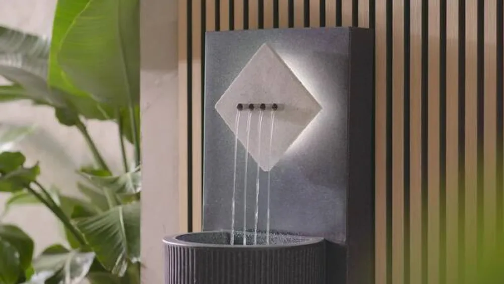 Dehner Polyethylen-Gartenbrunnen Triton, solarfähig, ca. H96,5 cm Best