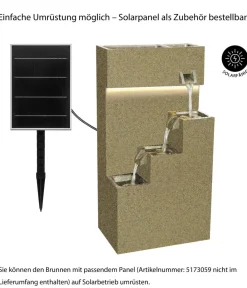 Dehner Polyethylen-Gartenbrunnen Gradino, solarfähig, ca. H80,5 cm Discount