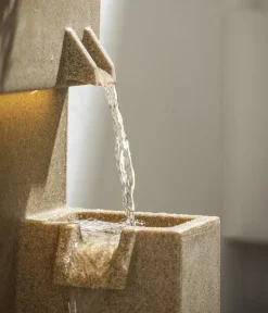 Dehner Polyethylen-Gartenbrunnen Gradino, solarfähig, ca. H80,5 cm Discount