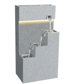 Dehner Gartenbrunnen - Polyethylen-Gartenbrunnen Gradino, solarfähig, ca. H80,5 cm